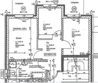 Etagenwohnung Rottenburg am Neckar - 2 Zimmer, 47 m&sup2;, 470&euro; | Angebot:26423344