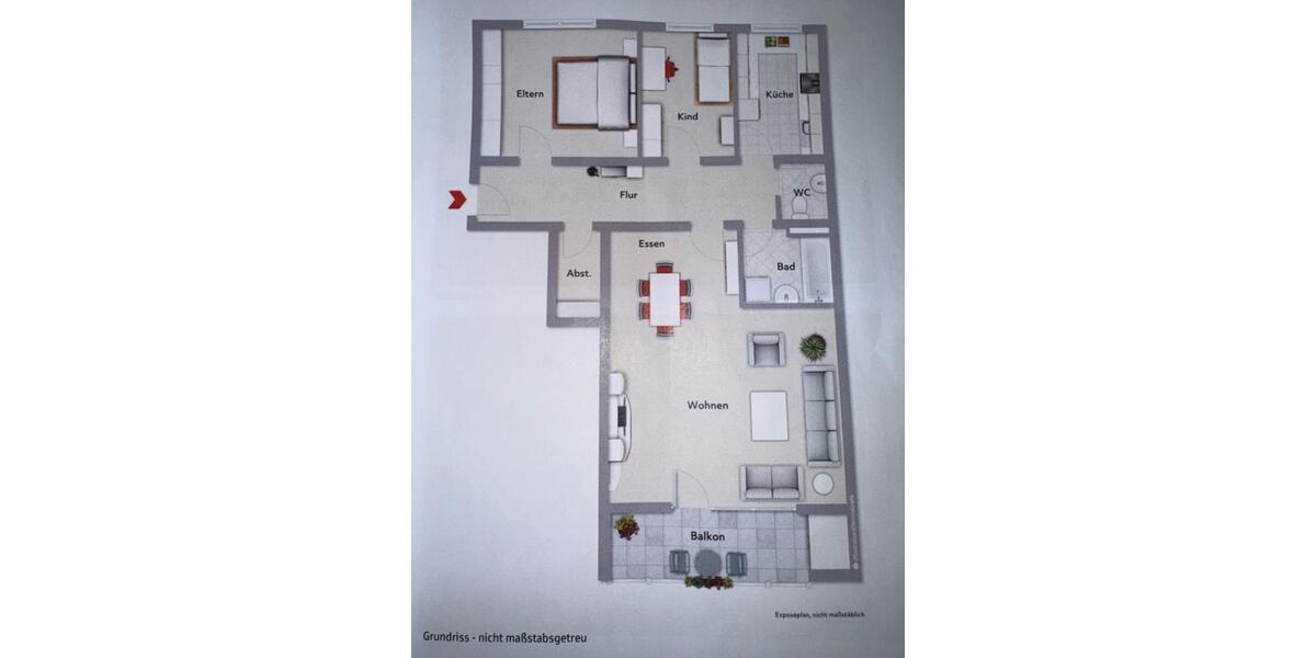 Etagenwohnung Böblingen Dagersheim - 3.5 Zimmer, 89 m&sup2;, 1.550&euro; | Angebot:24778553