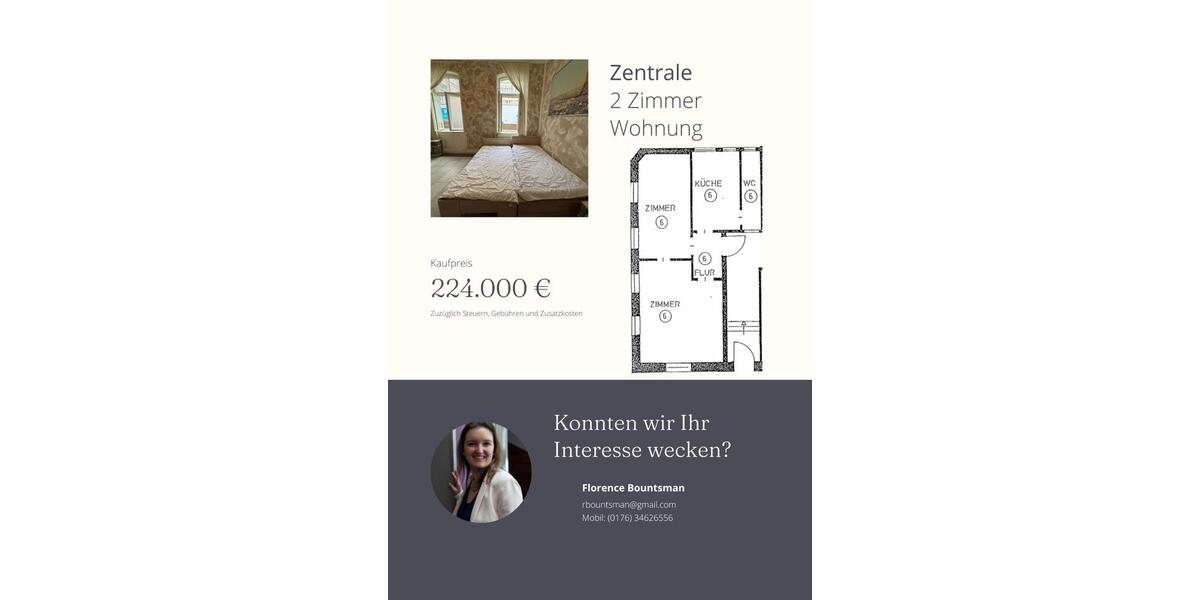 Erdgeschoßwohnung Esslingen am Neckar - 2 Zimmer, 54 m&sup2;, 224.000&euro; | Angebot:24541888