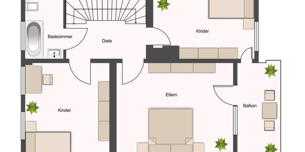 Reihenmittelhaus Kernen-Stetten Stetten - 5 Zimmer, 92 m&sup2;, 440.000&euro; | Angebot:25697776