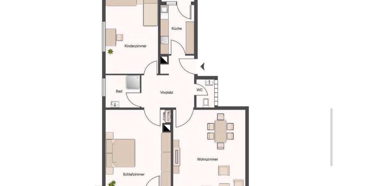 Helle 3-Zimmer mit Balkon 3 zimmer