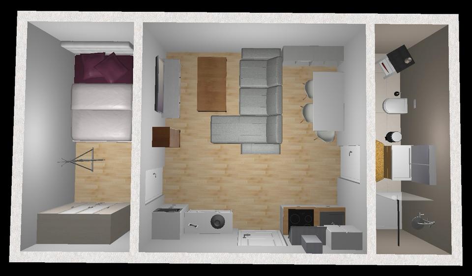 Dachgeschoßwohnung Ehningen - 2 Zimmer, 34 m&sup2;, 890&euro; | Angebot:26440290