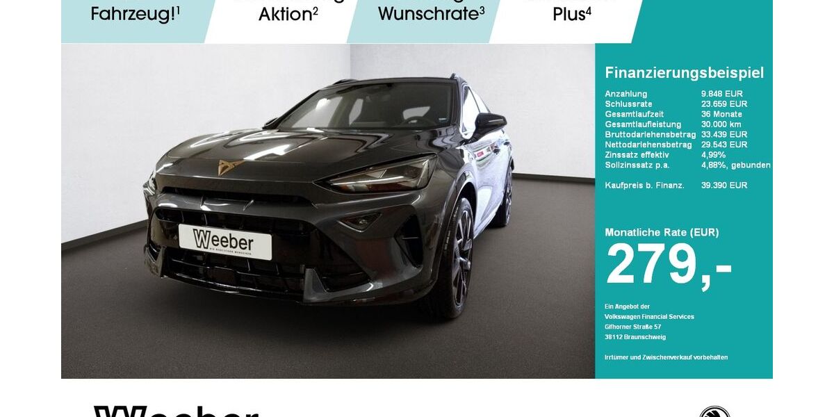 Cupra Formentor 9.900 km 39.390 € Herrenberg 71083