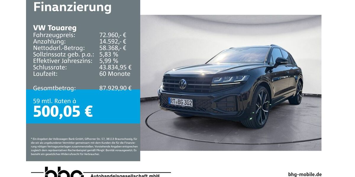 VW Touareg 29.490 km 72.960 &euro; Reutlingen 72770