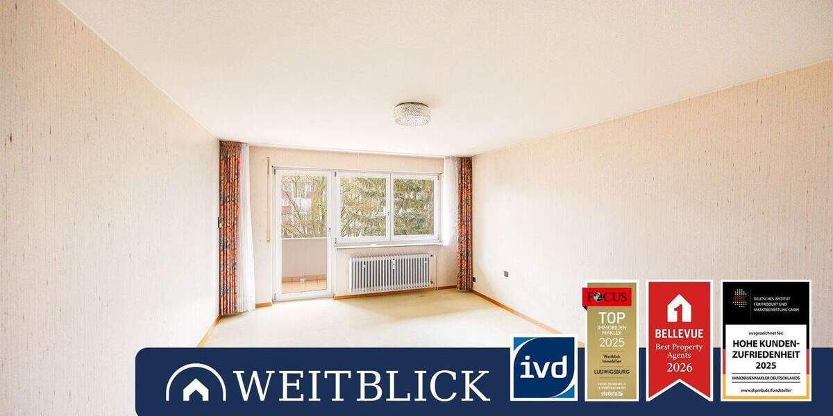 Etagenwohnung Ludwigsburg Ost - 3 Zimmer, 86 m&sup2;, 245.000&euro; | Angebot:24823006