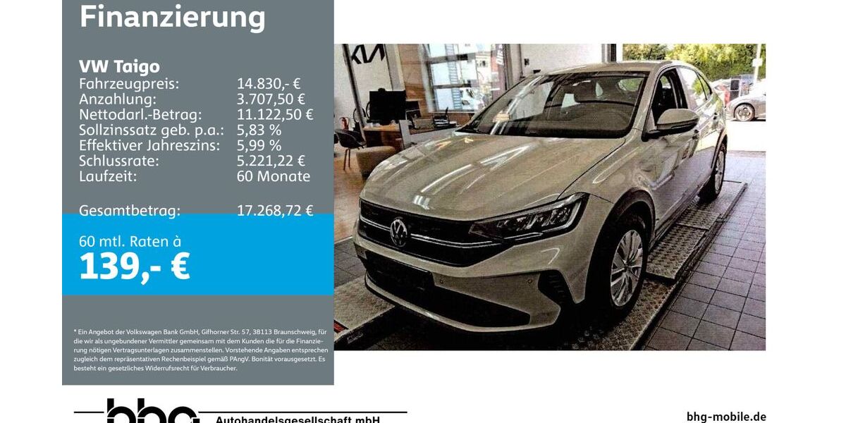 VW Taigo 79.066 km 14.830 &euro; Tübingen 72072