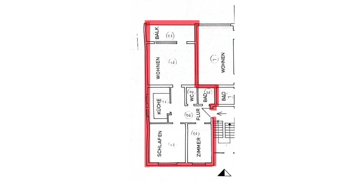 Terrassenwohnung Pforzheim Buckenberg - 3 Zimmer, 80 m&sup2;, 259.000&euro; | Angebot:24101590