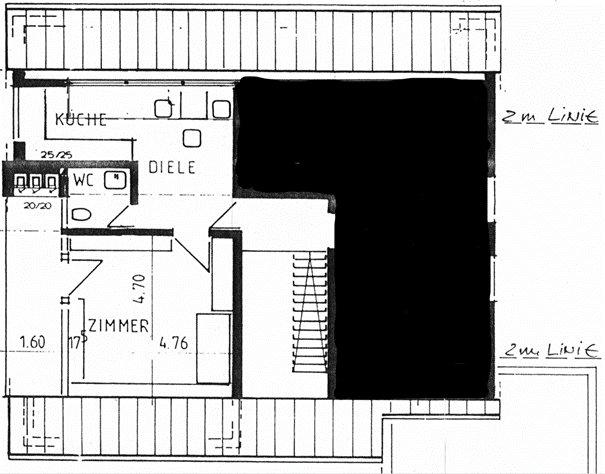 Dachgeschoßwohnung Sindelfingen Darmsheim - 1.5 Zimmer, 43 m&sup2;, 985&euro; | Angebot:27601313