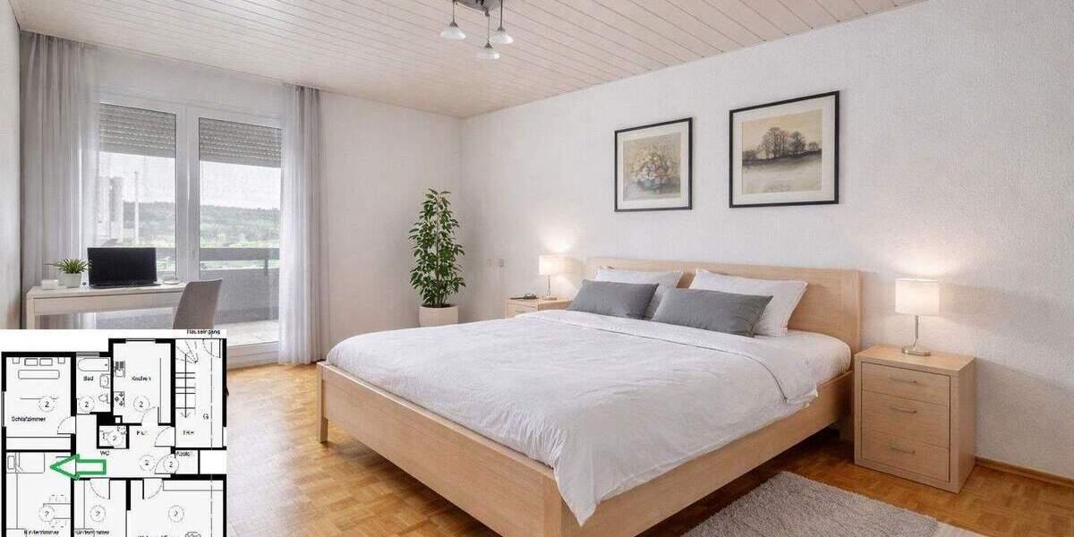 Etagenwohnung Esslingen Zell - 4 Zimmer, 101 m&sup2;, 298.000&euro; | Angebot:25737412