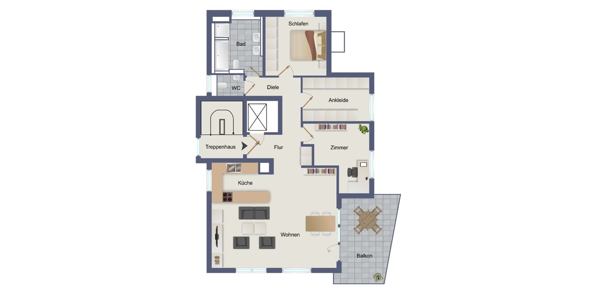 „Bequem leben in jedem Alter – attraktive 4,5 Zimmer Wohnung in ruhiger Lage von Mettingen 4.5 zimmer