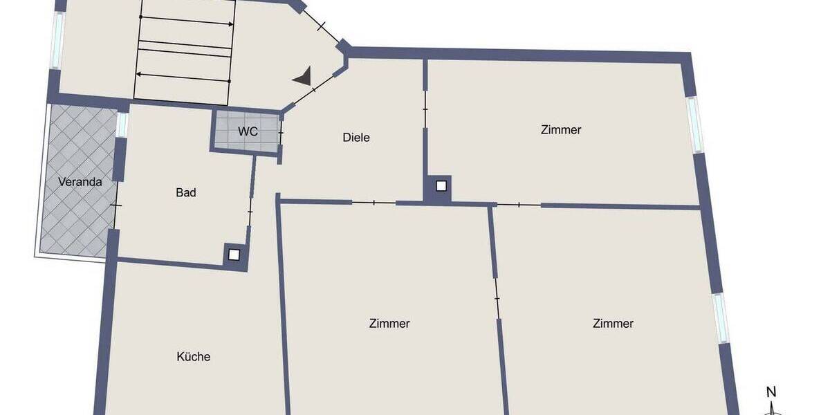 Etagenwohnung Esslingen Stadtmitte - 3 Zimmer, 103 m&sup2;, 210.000&euro; | Angebot:26672026