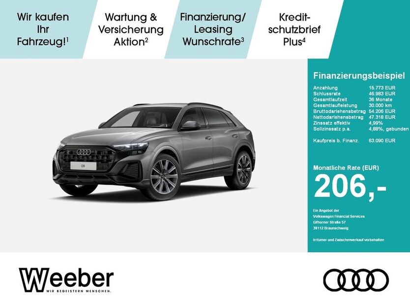 Audi Q8 25.921 km 63.080 € Herrenberg 71083
