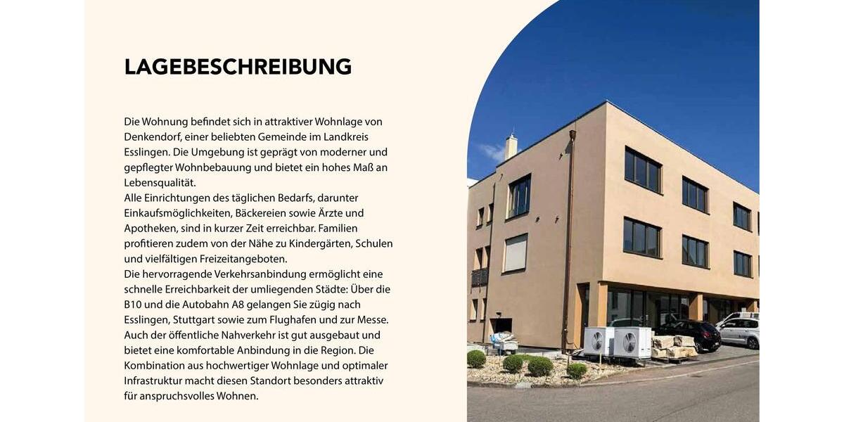 Etagenwohnung Denkendorf - 4 Zimmer, 124 m&sup2;, 2.160&euro; | Angebot:26254972