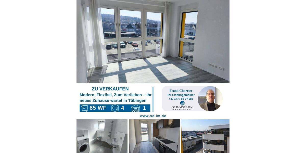 Etagenwohnung Tübingen Südstadt - 4 Zimmer, 85 m&sup2;, 628.888&euro; | Angebot:26029776