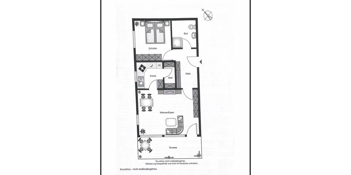 Erdgeschoßwohnung Rottenburg am Neckar - 2.5 Zimmer, 68 m&sup2;, 260.000&euro; | Angebot:26305462