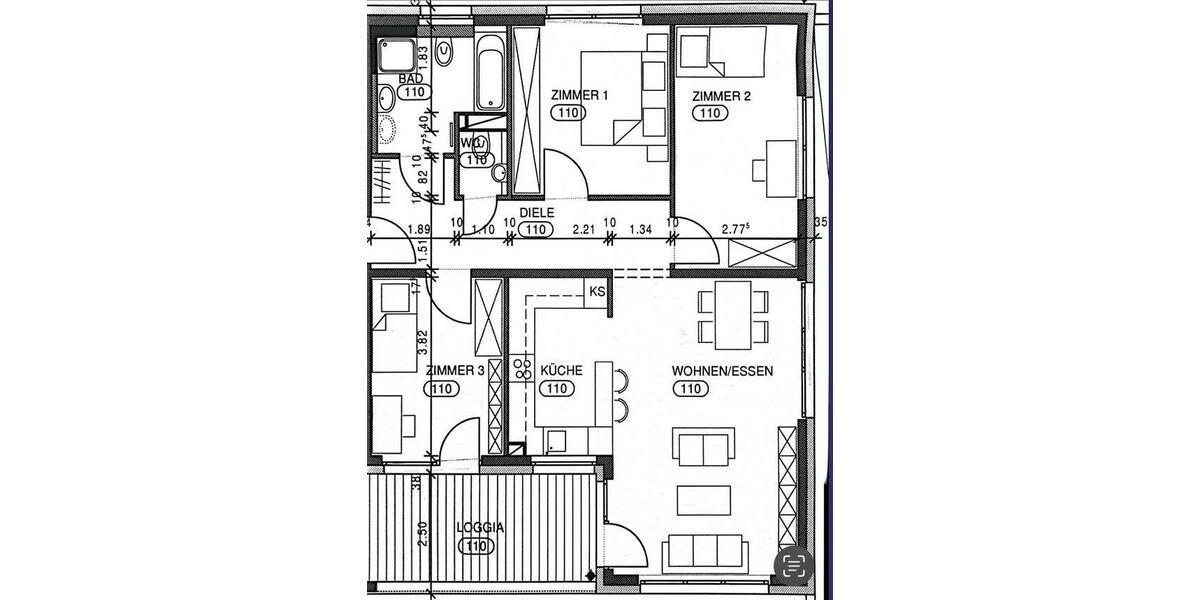 Etagenwohnung Ostfildern - 4 Zimmer, 100 m&sup2;, 669.000&euro; | Angebot:26391822