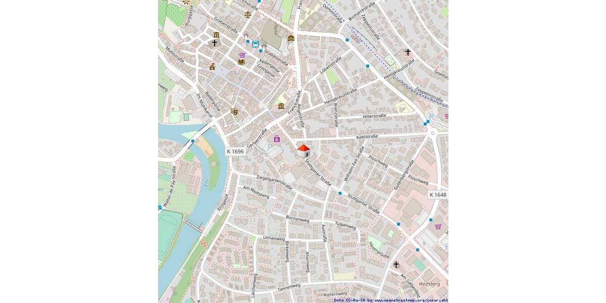 Etagenwohnung Vaihingen an der Enz - 2 Zimmer, 61 m&sup2;, 990&euro; | Angebot:26542563