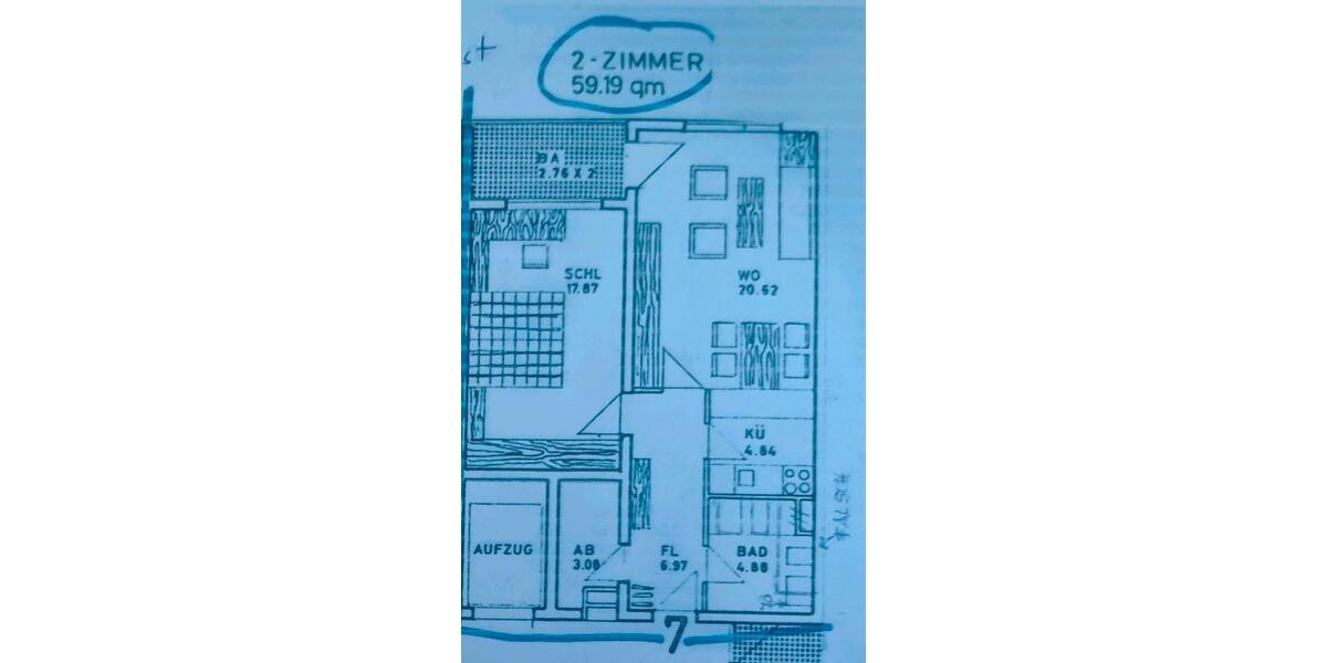 Etagenwohnung Reutlingen Sondelfingen - 2 Zimmer, 59 m&sup2;, 215.000&euro; | Angebot:26416702