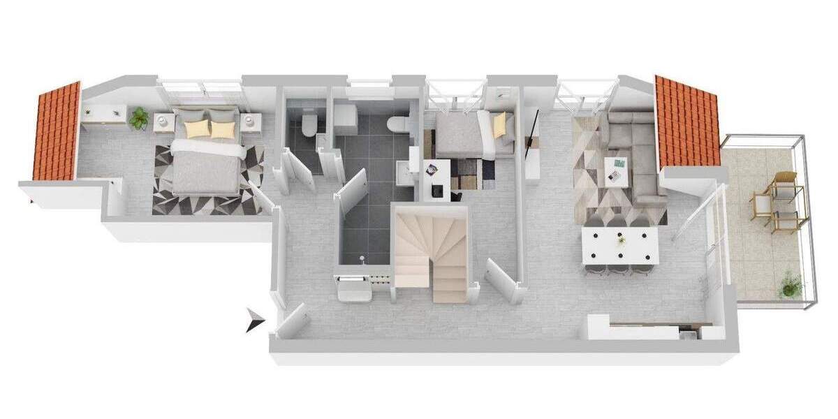 Etagenwohnung Rottenburg Ergenzingen - 5 Zimmer, 103 m&sup2;, 476.000&euro; | Angebot:25748739