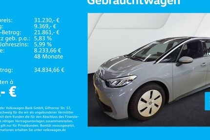 VW ID.3 26.374 km 29.630 € Stuttgart-Wangen 70188