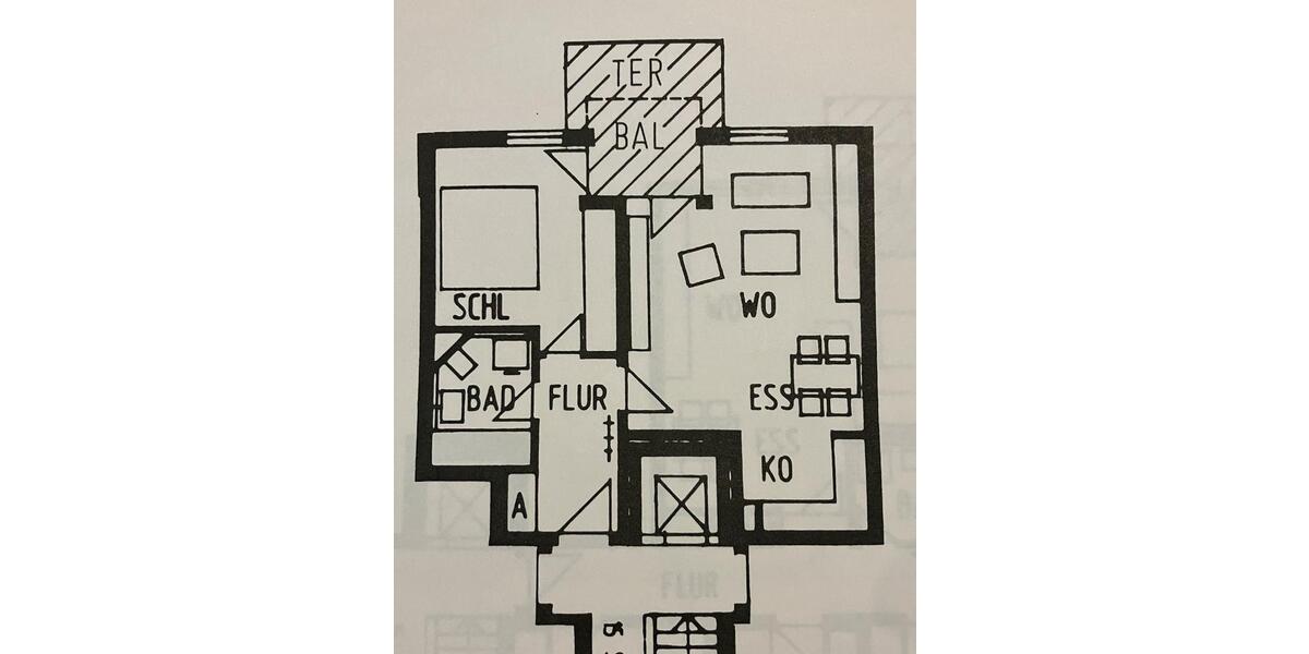 Gepflegte 2-Zimmer-Wohnung mit Balkon & TG-Stellplatz in Tübingen 2 zimmer