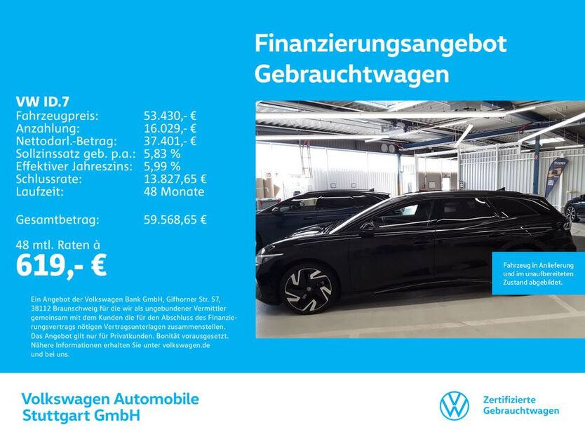 VW ID.7 6.872 km 53.430 € Stuttgart-Feuerbach 70469