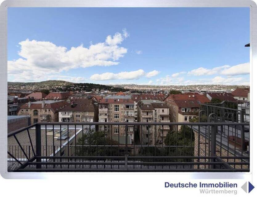 Spektakuläre 5,5 Zimmer-DG-Mietwohnung mit Terrasse und Traumblick in Stuttgart-Süd