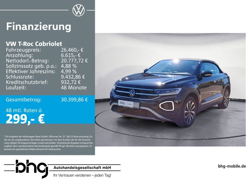 VW T-Roc 45.385 km 25.960 € Reutlingen 72770