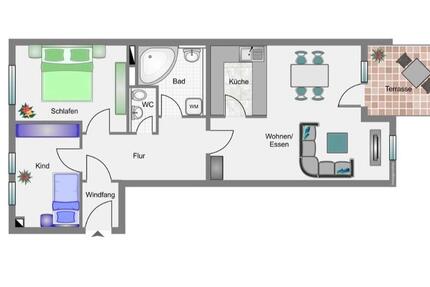 Wohnung Jettingen - 3 Zimmer, 74 m&sup2;, 335.000&euro; | Angebot:27043078
