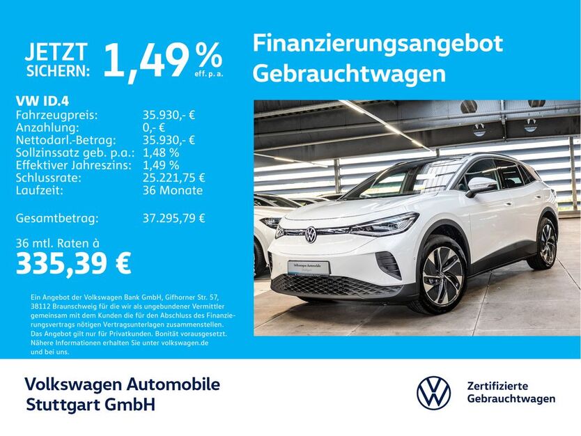 VW ID.4 9.552 km 35.930 € Stuttgart-Feuerbach 70469