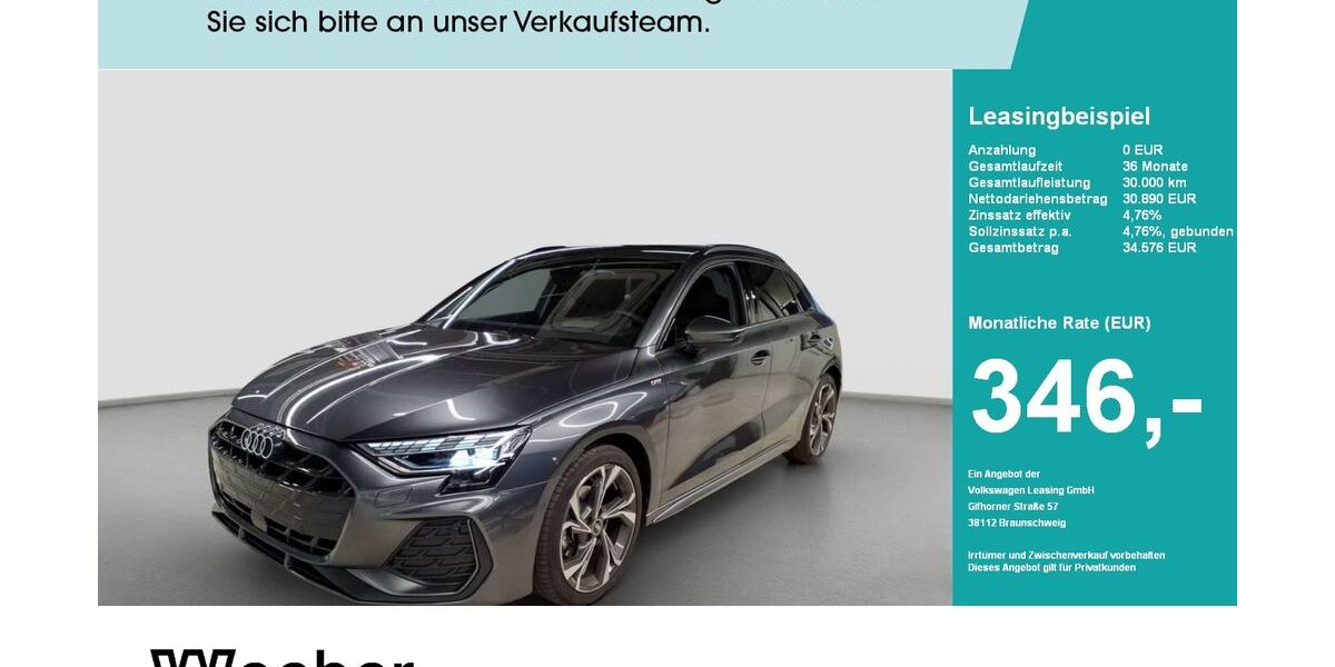 Audi A3 9.325 km 30.640 &euro; Weil der Stadt 71263