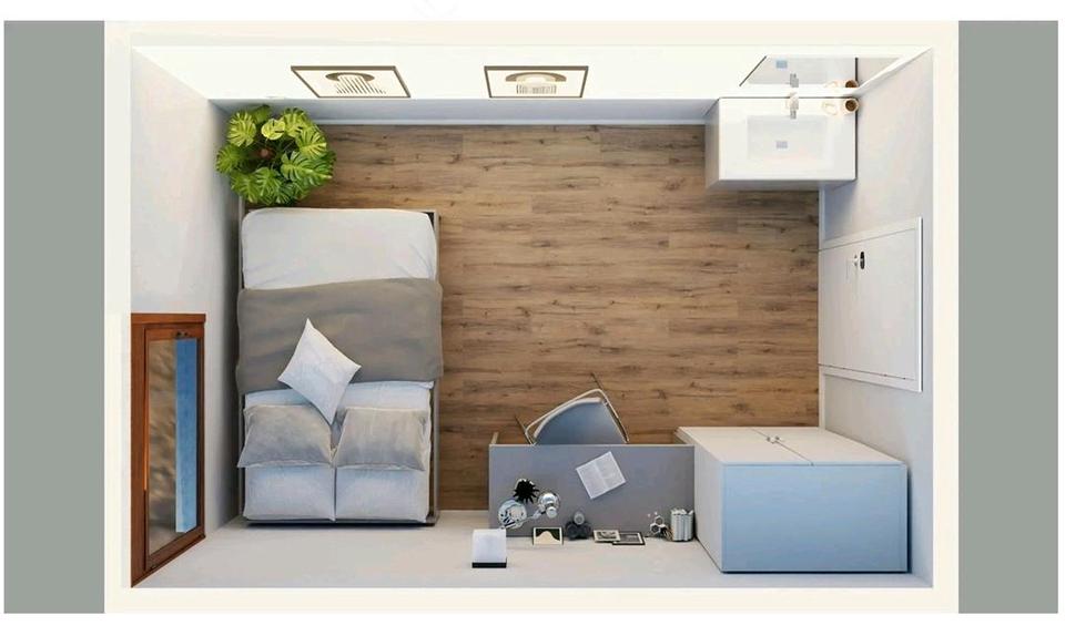 Etagenwohnung Ludwigsburg Eglosheim - 1 Zimmer, 12 m&sup2;, 409&euro; | Angebot:26151009