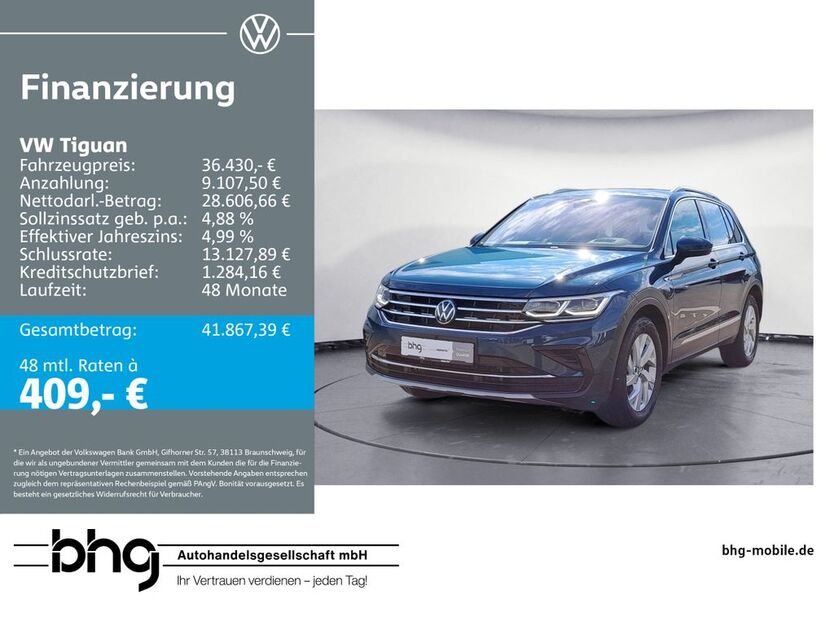 VW Tiguan 52.880 km 35.490 € Reutlingen 72770
