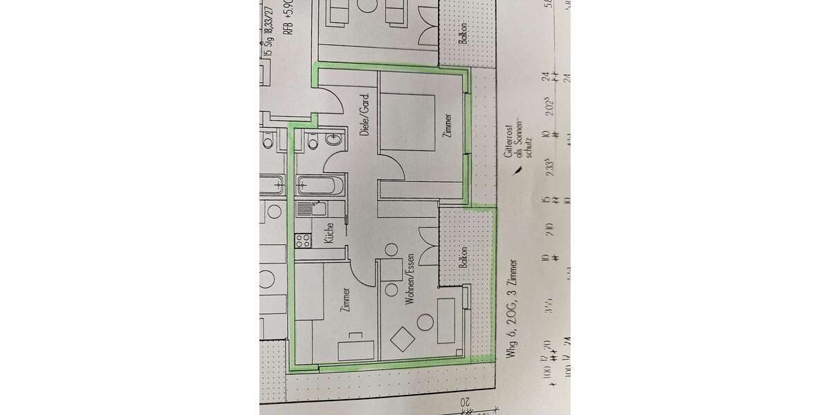 Etagenwohnung Tübingen Lustnau - 3 Zimmer, 59 m&sup2;, 320.000&euro; | Angebot:24271023