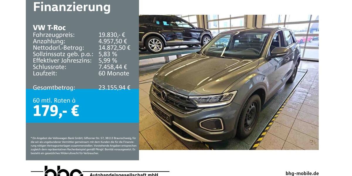 VW T-Roc 23.722 km 19.830 &euro; Reutlingen 72770