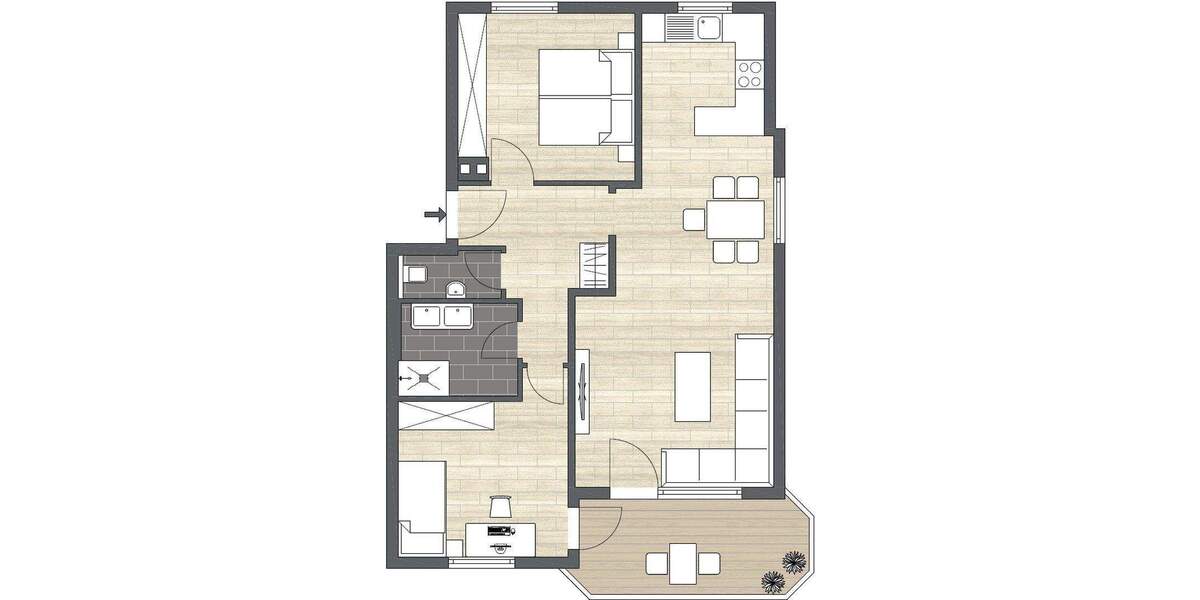 Etagenwohnung Leonberg Ramtel - 3 Zimmer, 84 m&sup2;, 348.900&euro; | Angebot:25934094