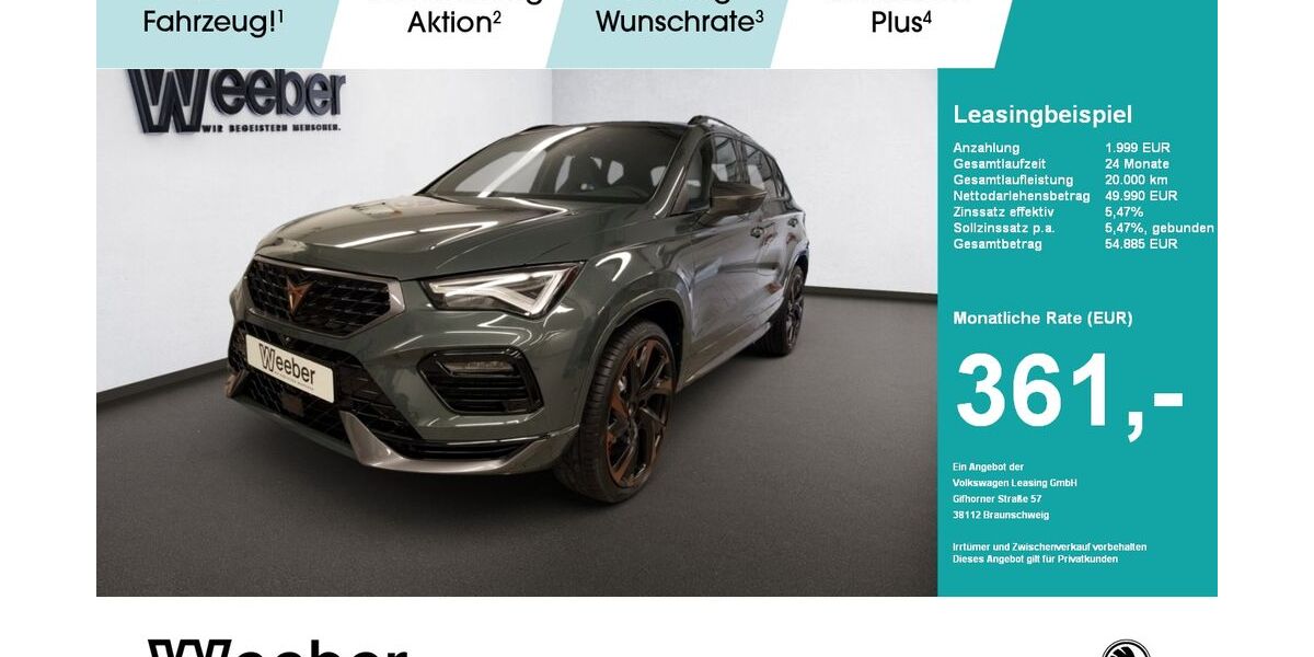 Cupra Ateca 1.100 km 49.490 &euro; Herrenberg 71083