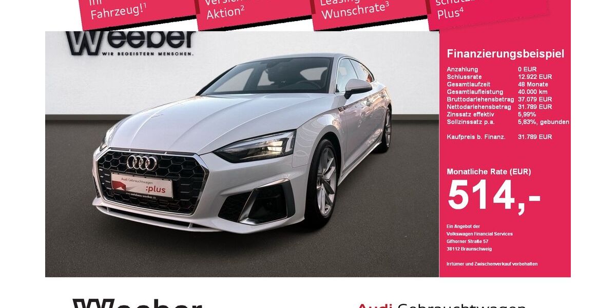 Audi A5 53.236 km 31.789 &euro; Weil der Stadt 71263