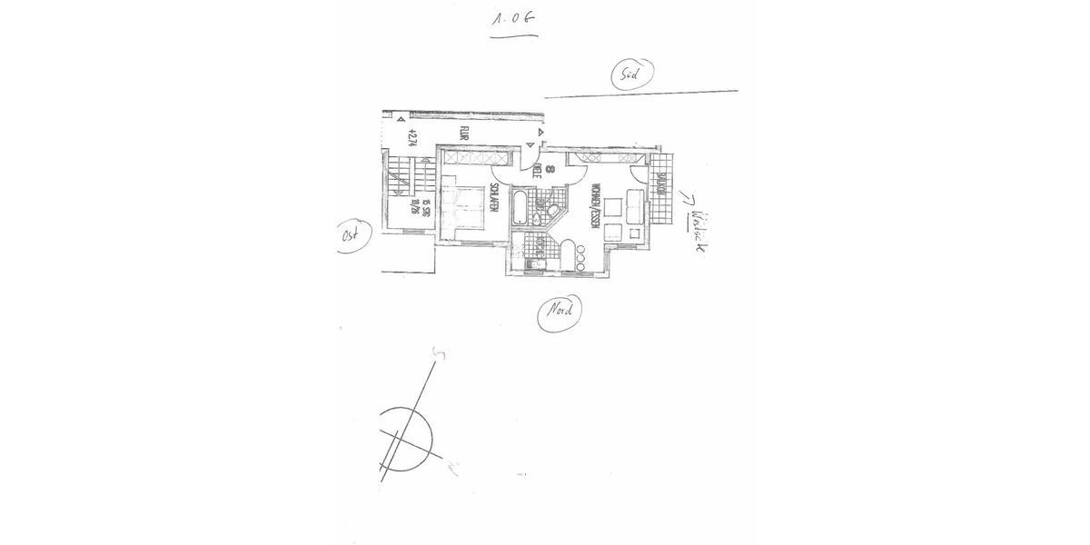 Etagenwohnung Tübingen Derendingen - 2 Zimmer, 240.000&euro; | Angebot:21714889