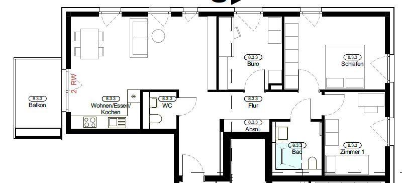 Etagenwohnung Remseck am Neckar - 4 Zimmer, 91 m&sup2;, 1.710&euro; | Angebot:26061515