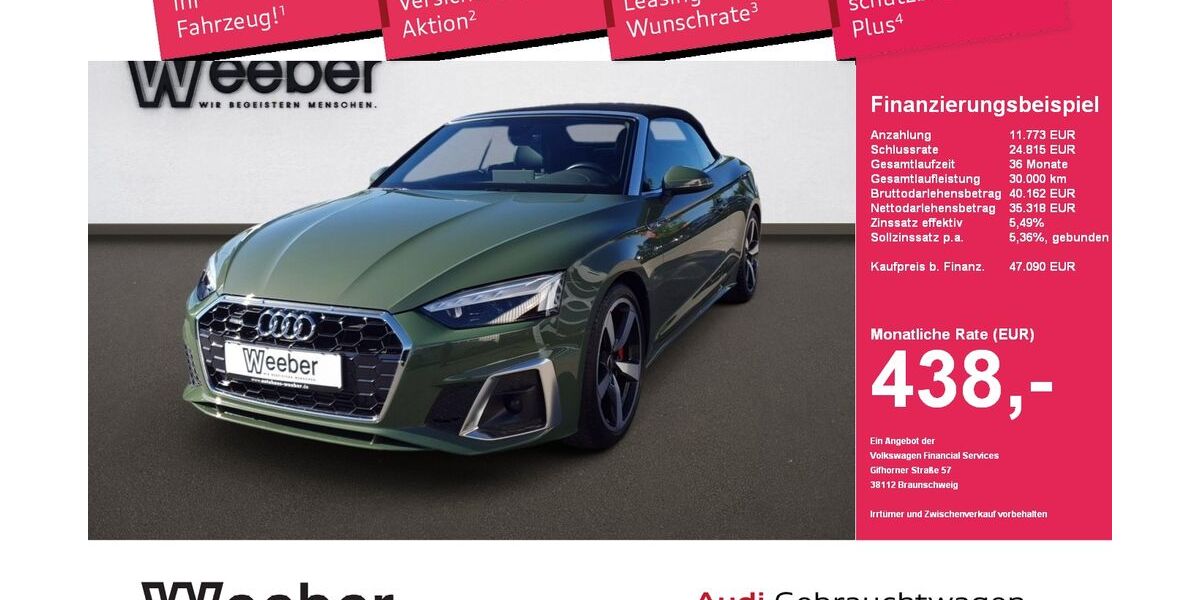 Audi A5 31.909 km 45.888 &euro; Calw 75365