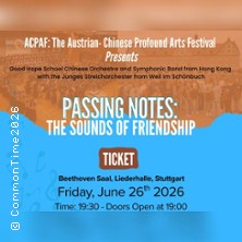 The Sounds of Friendship - Your Stage 26.06.2026 Kultur- & Kongresszentrum Liederhalle im Beethoven-Saal