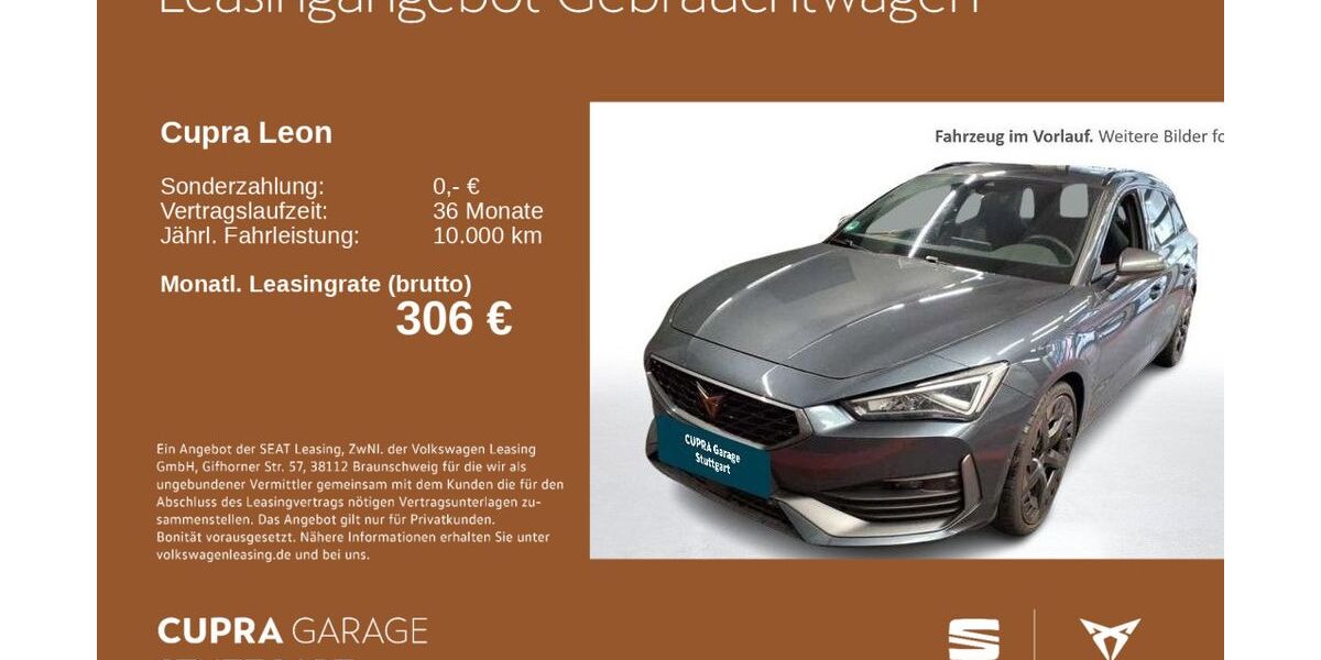 Cupra Leon 88.991 km 21.930 &euro; Stuttgart-Feuerbach 70469