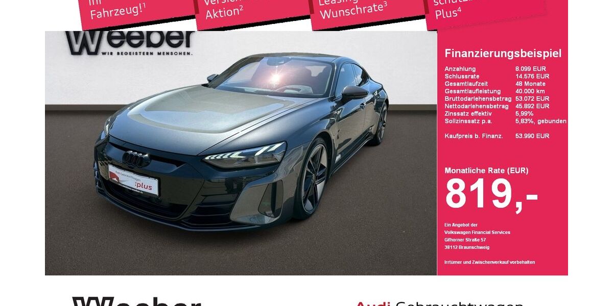Audi e-tron GT 77.040 km 53.680 &euro; Weil der Stadt 71263