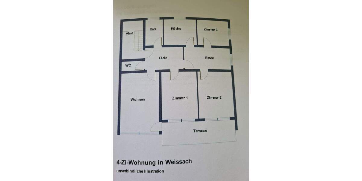 Etagenwohnung Weissach - 4 Zimmer, 99 m&sup2;, 300.000&euro; | Angebot:25854104