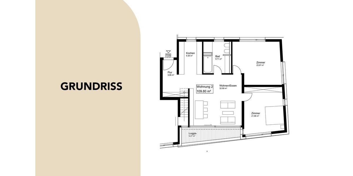 Etagenwohnung Denkendorf - 3 Zimmer, 110 m&sup2;, 1.700&euro; | Angebot:26254973