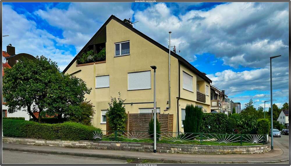 Etagenwohnung Ludwigsburg Oßweil - 3.5 Zimmer, 76 m&sup2;, 950&euro; | Angebot:25710580
