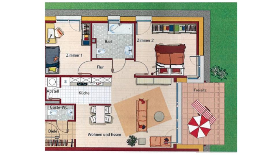 Erdgeschoßwohnung Sindelfingen Darmsheim - 3 Zimmer, 83 m&sup2;, 1.495&euro; | Angebot:25591058