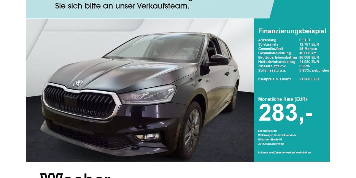 Skoda Fabia 10.934 km 21.980 &euro; Weil der Stadt 71263