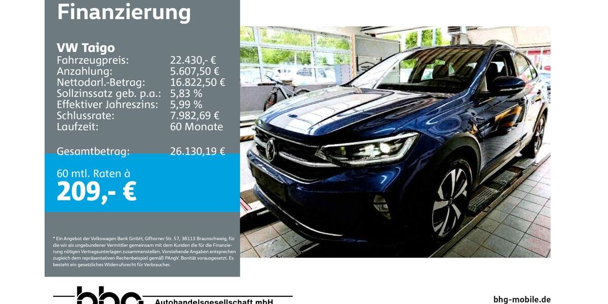 VW Taigo 21.179 km 21.930 &euro; Tübingen 72072